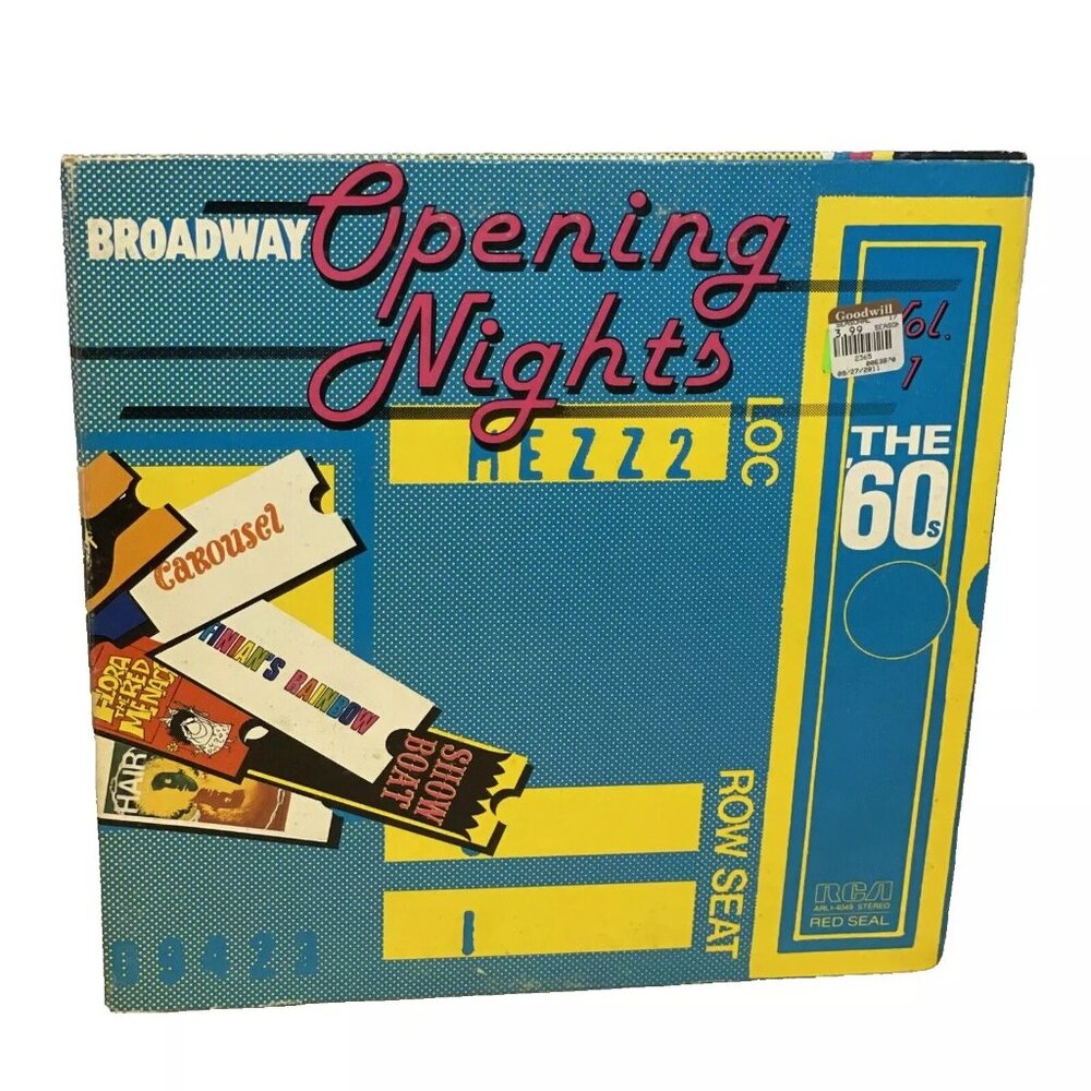 Broadway Opening Nights Vol. 1 (Vinyl, 1981) RCA Red Seal ARL1-4049 VG LP Record